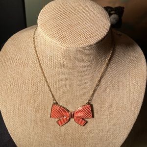 💖2 FOR $20💖 Pink Bow / Ribbon necklace